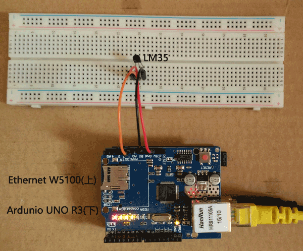 Arduino Ethernet 接線圖